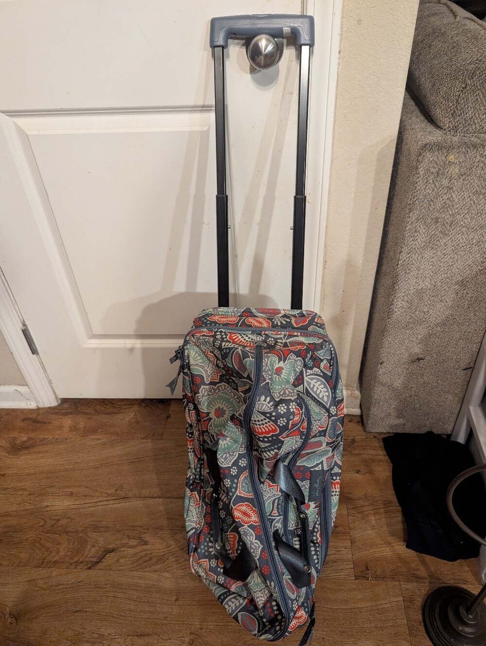 Vera Bradley Rolling Suitcase Duffle Bag Travel